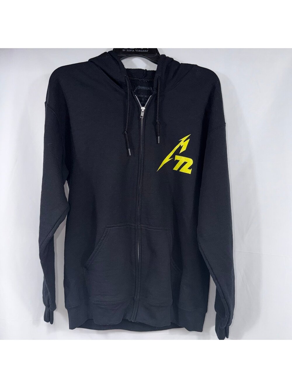 Metallica Full Zip Graphic Hoodie Black Women’s Size Small Band Sweatshirt